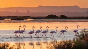 où peut on voir des flamants roses en sardaigne