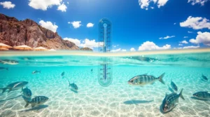 quels sont les mois où la température de la mer est la plus élevée dans le nord, le centre et le sud de la sardaigne